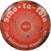 Chocolate Scho-ka-kola empty tin for Wehrmacht. 1941 Wehrmacht Packung