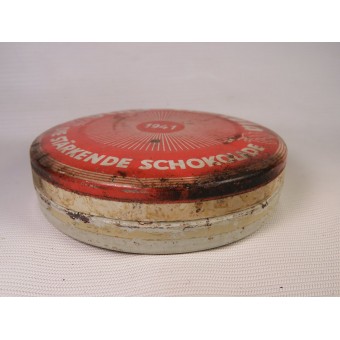 Cioccolato Scho-ka-Kola svuotare latta per la Wehrmacht. 1941 Wehrmacht Packung. Espenlaub militaria