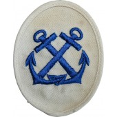 Kriegsmarine Helmsmen NCO Career Insigniaб för vita sommaruniformer från flottan