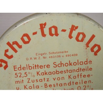Scho-ka-kola étain pour les soldats allemands. 1941 Wehrmacht Packung. Espenlaub militaria