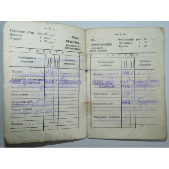 Red Navy Female Service Book. Uitgegeven voor privé Zyuzina Nina Petrovna.. Espenlaub militaria