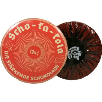 Scho-ka-Kola-suklaa Saksan armeijalle 1941. Lähellä minttua!. Espenlaub militaria