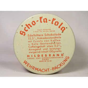 Scho-ka-Kola-suklaa Saksan armeijalle 1941. Lähellä minttua!. Espenlaub militaria