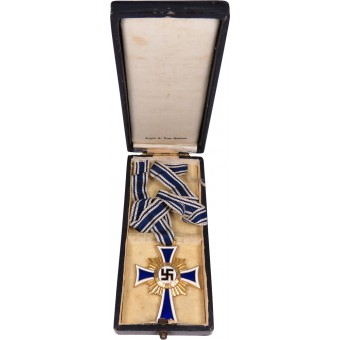 Ehrenkreuz der Deutschen Mutter in oro. Agosto G. Tham Gablonz. Espenlaub militaria