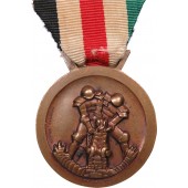 Deutsch-italienische Gedenkmedaille zu Ehren des Afrikafeldzugs in Bronze