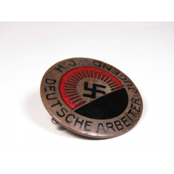 Hitler Youth Badge, 1. tyyppi. Deutsche Arbeiterjugend H. J. Ges.gesch. Espenlaub militaria