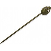 Distintivo in miniatura per carri armati d'assalto in bronzo. 9,5 mm