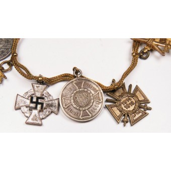Terzo Reich 8-premi catena in miniatura per un veterano Bayern. Espenlaub militaria