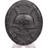 Troisième Reich, insigne de blessure de combat en noir 1939. En fer, estampillé