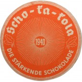 Pahvipakkaus Wehrmachtin suklaa Sho-ka-Colalle. Vuosi 1940