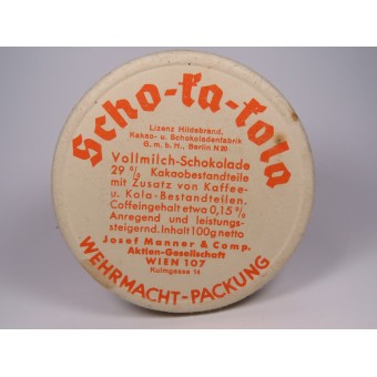 Cardboard packaging for Wehrmacht chocolate Sho-ka-Cola. 1940 year. Espenlaub militaria