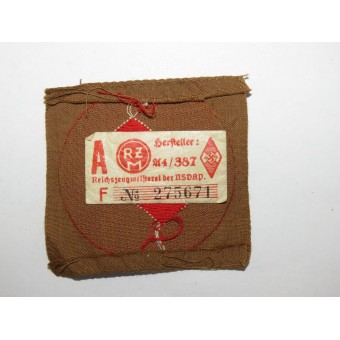 DJ member sleeve patch with the white rune on the red background. Espenlaub militaria