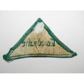 Landjahr Jagergrün sleeve triangle for the HJ. Espenlaub militaria