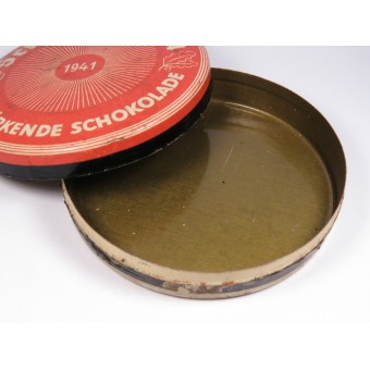 Lata de la Wehrmacht de chocolate Scho-ka-Cola. 1.941 años. Hildebrandt. Espenlaub militaria