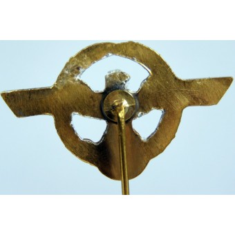 Insignia de honor por 25 años de fiel servicio en la Wehrmacht- Oro, CopaAl. Espenlaub militaria