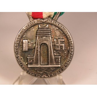 Medaglia di ringraziamento Deutsch-Italienische Erinnerungsmedaille an den Afrika-Feldzug in Silber. Espenlaub militaria