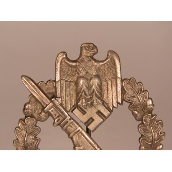 Fritz Zimmermann, (FZZS) Infanteriesturmabzeichen en plata. Espenlaub militaria