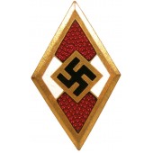 Golden party badge of the Hitler Youth. Duplicate ("B" Stück) M1/120 RZM