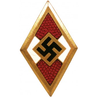 Distintivo dorato della Gioventù Hitleriana. Duplicato (B Stück) M1/120 RZM. Espenlaub militaria