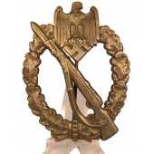 Infanterie Sturmabzeichen Wilhelm Deumer. Brons