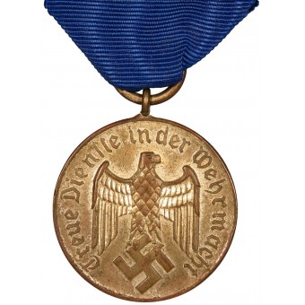 Медаль 4 Jahre treue Dienste in der Wehrmacht. Магнитная. Espenlaub militaria