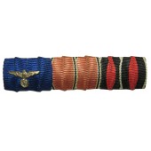 Ribbon bar Wehrmacht for 3 medals with eagle