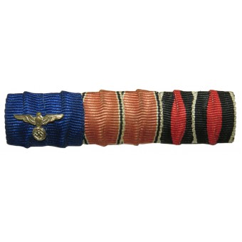 Ribbon bar Wehrmacht för 3 medaljer med örn. Espenlaub militaria