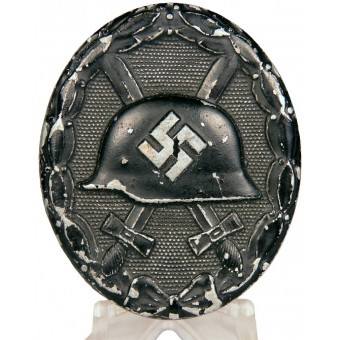 Verwundetenabzeichen in Schwarz, (E.S.P) Eugen Schmidthausser Noir E.S.P zinc. Espenlaub militaria