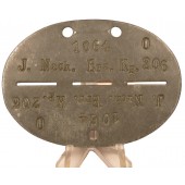 Disco de identificación Wehrmacht. Infanterie Nachrichten Ersatzkompanie 206