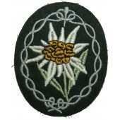 Нарукавный знак горных егерей Вермахта в виде цветка эдельвейса