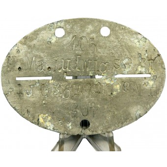 Смертный медальон вермахта Munitionsanstalt Ludwigsort. Espenlaub militaria