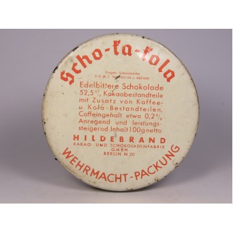 Банка шоколадная для немецких солдат периода войны Шо-ка-кола 1941 г. Espenlaub militaria