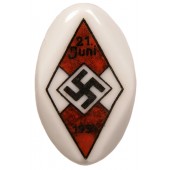 21 de junio de 1934 Pin del concurso Hiotlerjugend