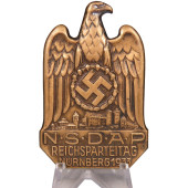 Badge du congrès du parti NSDAP, Nuremberg 1933