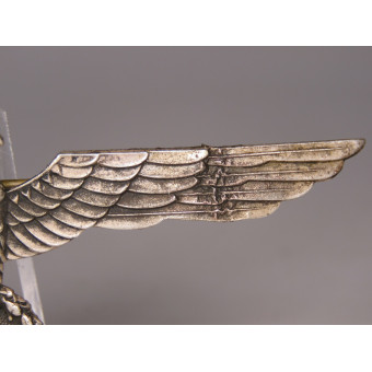 Officer breast eagle for white summer uniform. Espenlaub militaria