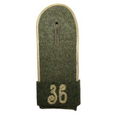 Wehrmacht shoulder board for an enlisted man of the 36th Infantry Regiment