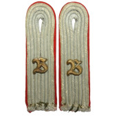 Sewn-in Shoulder Boards of a Wehrmacht Artillery Lieutenant- Beobachter