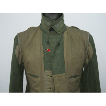 1941 Model Wehrmacht Tunic for a Funker with Shoulder Boards Lemon-Yellow Piping. Espenlaub militaria