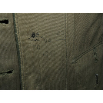 1941 Model Wehrmacht Tunic for a Funker with Shoulder Boards Lemon-Yellow Piping. Espenlaub militaria