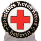 Deutsches Rotes Kreuz Helferin Brooch GES.GESCH