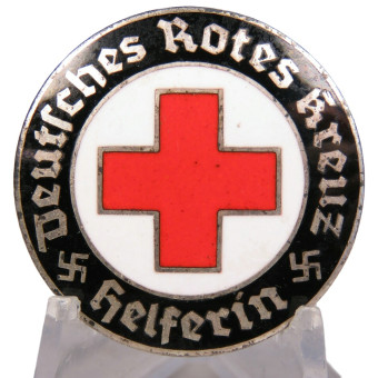 Deutsches Rotes Kreuz Helferin Brooch GES.GESCH. Espenlaub militaria