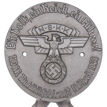 NSKK Wahlhilfsdienst 10 April 1938 – Ein Volk – Ein Reich – Ein Führer. Espenlaub militaria