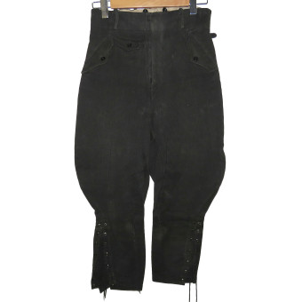Hitlerjugend Leader Breeches, Black Kord. Espenlaub militaria