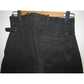 Hitlerjugend Leader Breeches, Black Kord. Espenlaub militaria