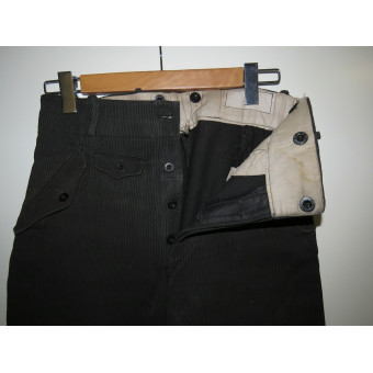 Hitlerjugend Leader Breeches, Black Kord. Espenlaub militaria