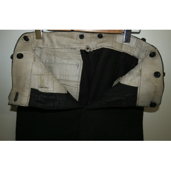 Hitlerjugend Leader Breeches, Black Kord. Espenlaub militaria
