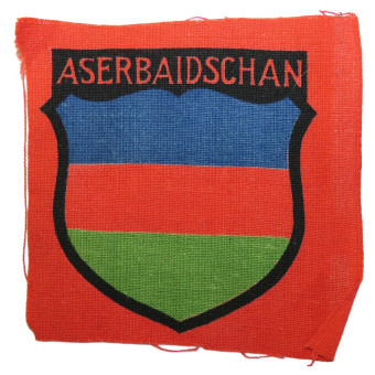 Azerbaijani Volunteer Wehrmacht Sleeve Shield. Espenlaub militaria
