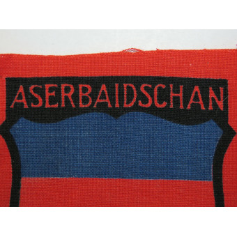 Azerbaijani Volunteer Wehrmacht Sleeve Shield. Espenlaub militaria
