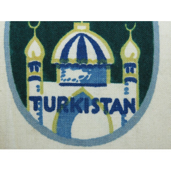 Sleeve shield of Turkmen and other Turkic peoples from the Central Asian region, including Tajiks and Uzbeks, serving in the Wehrmacht.. Espenlaub militaria