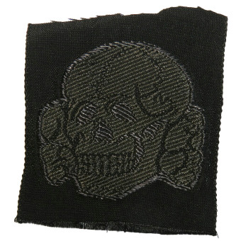 Waffen-SS Cap Skull, BeVo Woven Type. Espenlaub militaria